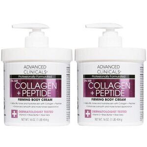 Advanced Clinicals Collagen Peptides Body Lotion & Face Moisturizer | Peptide